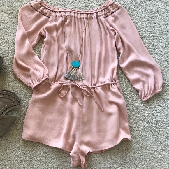 Lucca Couture Meg Off The Shoulder Romper - Picture 2 of 6